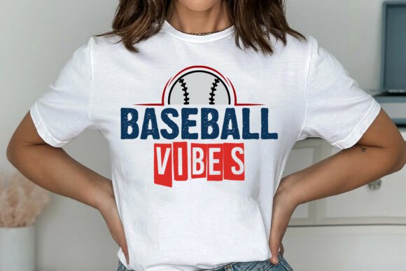 Baseball Vibes SVG, Retro Game Day PNG