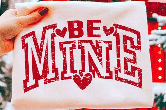 Be Mine Valentine Svg, Retro Love Png