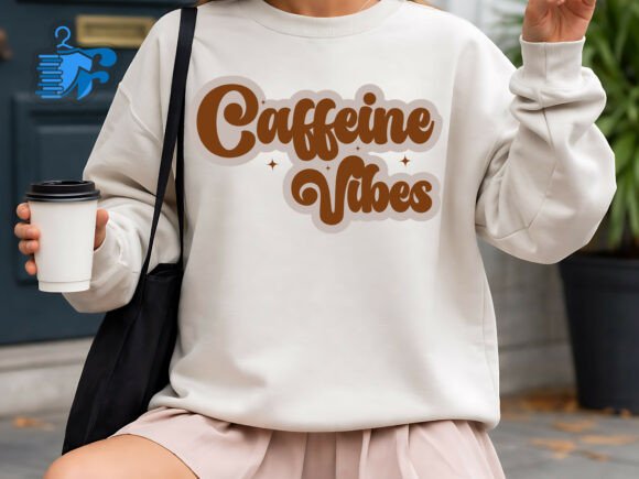 Caffeine Vibes SVG Review: Retro Coffee Embroidery Design