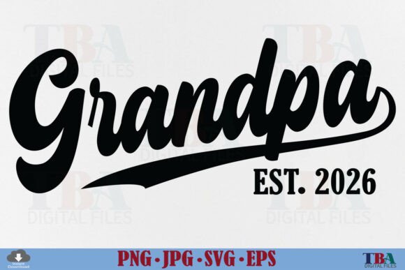 Grandpa Est 2026 Svg Retro Grandpa Dad Review