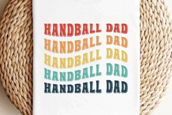 Handball Dad SVG, Retro Handball Dad PNG