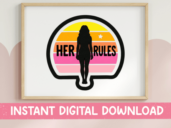 Her Rules Retro Silhouette SVG Embroidery Review