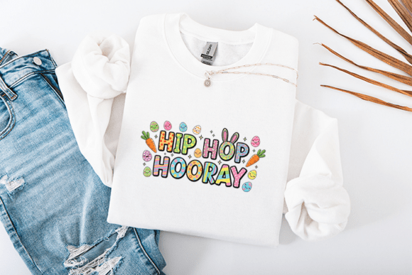 Hip Hop Hooray Easter SVG Retro Pattern