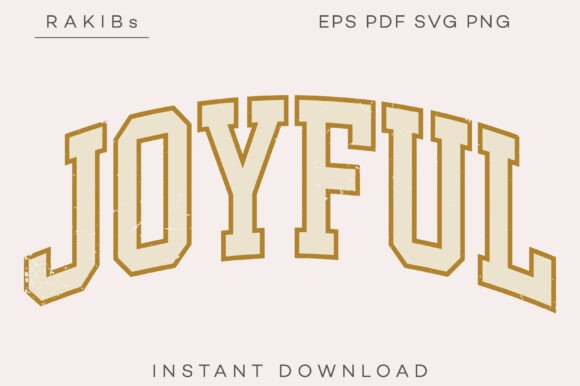Joyful Retro Varsity SVG PNG Review