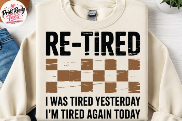 Retired SVG, Retro Adult Humor SVG