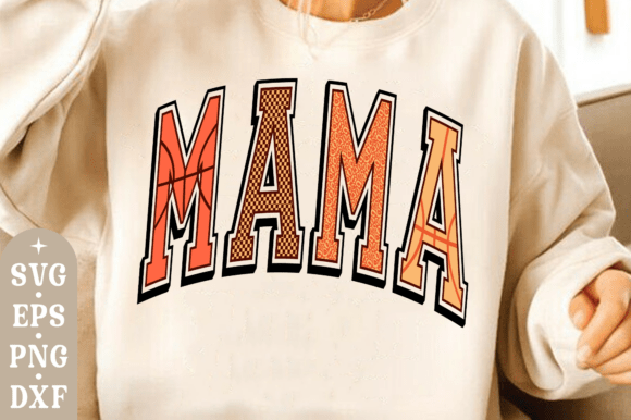 Retro Basketball Svg Png, Mama Svg Shirt