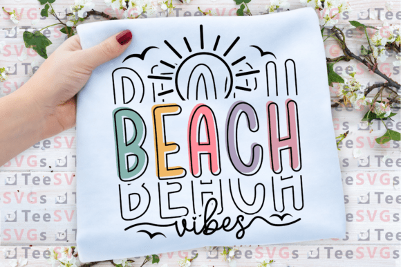 Retro Summer Svg, Beach Vibes Svg Shirt