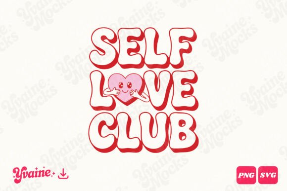 Self Love Club Retro Heart SVG PNG Review