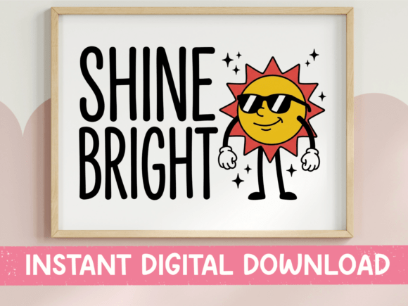 Shine Bright Retro Sun SVG Design Review