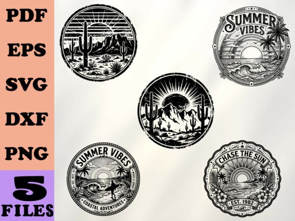 Summer Vibes Retro Sunset SVG Review